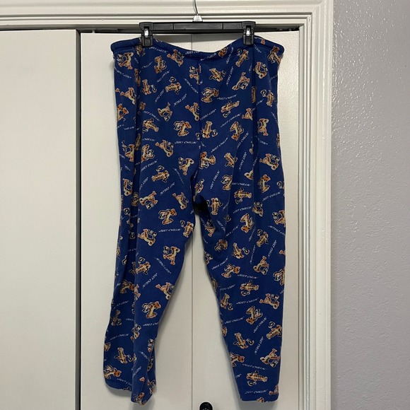 Disney Store Tigger Just Chillin Pajama Set Womens 2X Blue Long Sleeve Pants - Picture 8 of 8